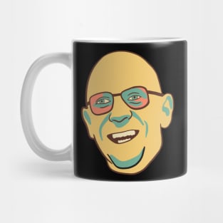 Foucault Minimal Portrait In Vintage Colors Mug